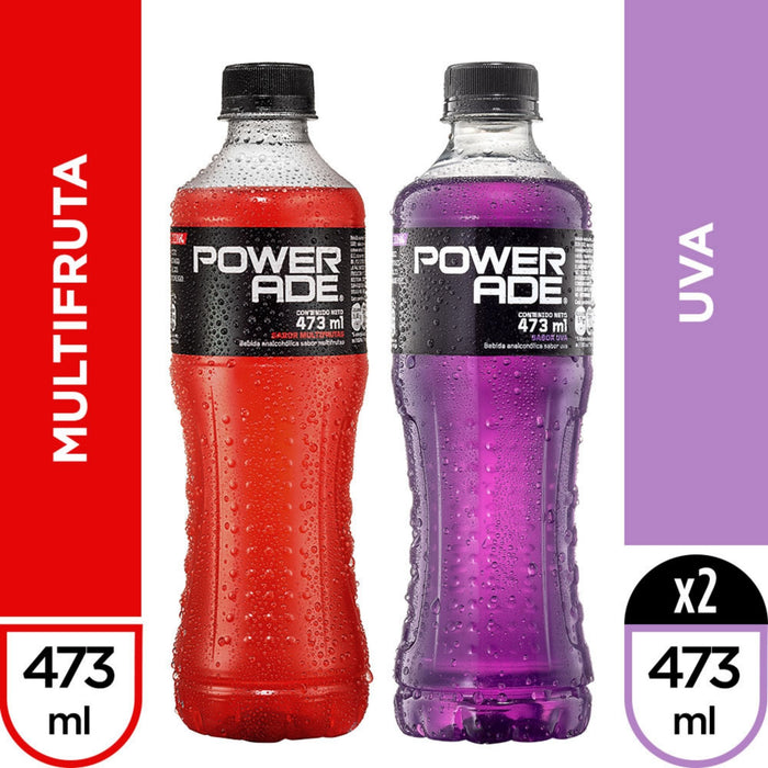 Powerade Pack 2 Botellas Mora Multifrutas X 437Ml