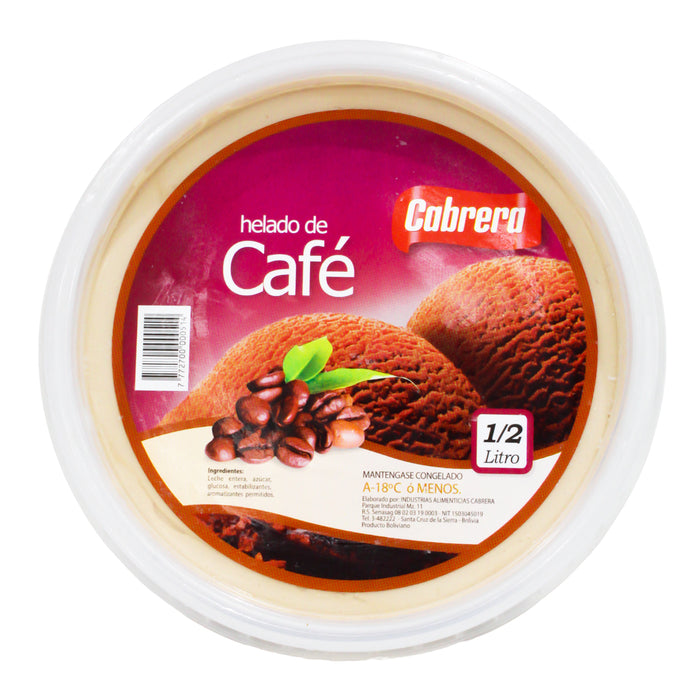 Cabrera Helado De Cafe 1 2 Litro