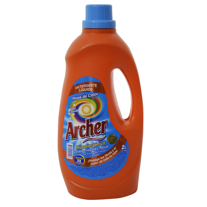Detergente Líquido Archer Ropa de Color X 2 L