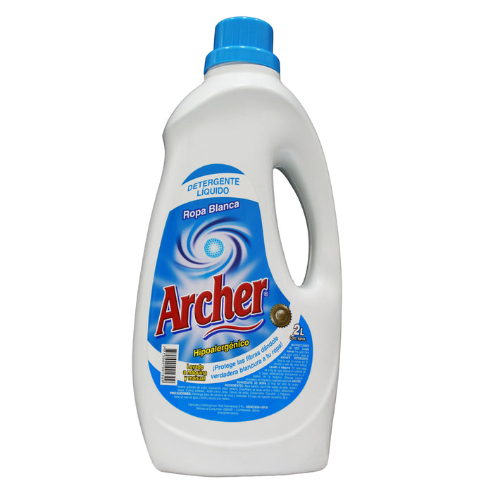 Detergente Líquido Archer Ropa Blanca X 2 L