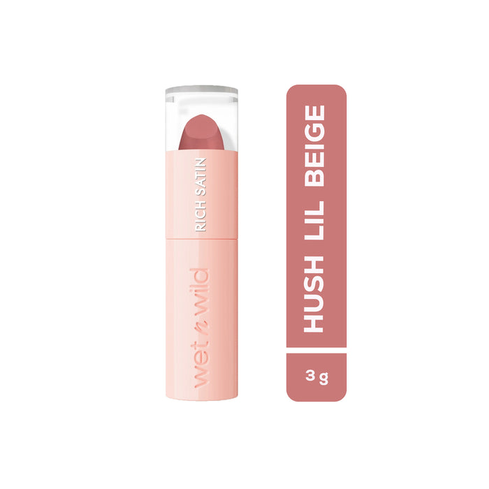 Labial Satinado Wet N Wild Hush Lil Beige X 3g