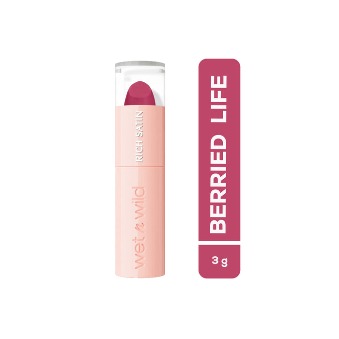 Labial Satinado Wet N Wild Berried Life X 3g