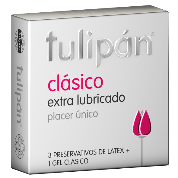 Preservativo Tulipán 3 Unidades + 1 Gel Clásico X Caja