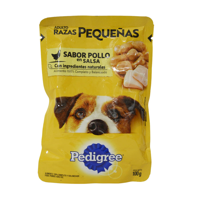 Alimento Pedigree Adulto Razas Pequeñas Sabor Pollo X 100g