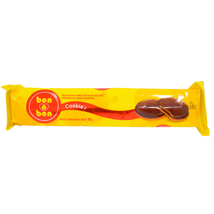 Bon O Bon Cookies Galleta Relleno Con Pasta De Maní X 95g