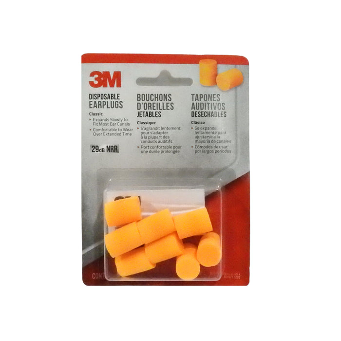 3M Tapones P Oido Desechables X 4 Par Clasico