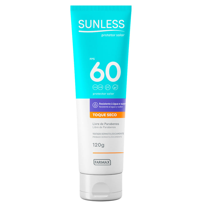 Farmax Sunless Protector Solar Fps60 Toque Seco X 120g