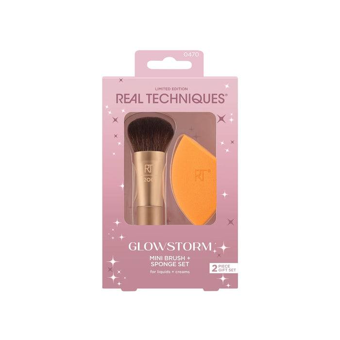 Set Brocha Y Esponja Para Maquillaje Real Techniques X 2 Piezas