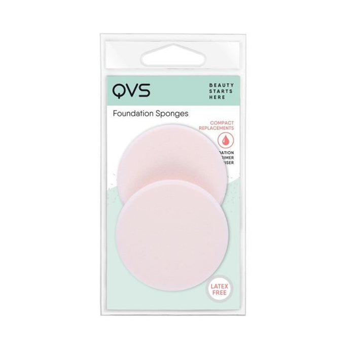 Esponjas Para Base Qvs Foundation Sponges Round X 2 Piezas