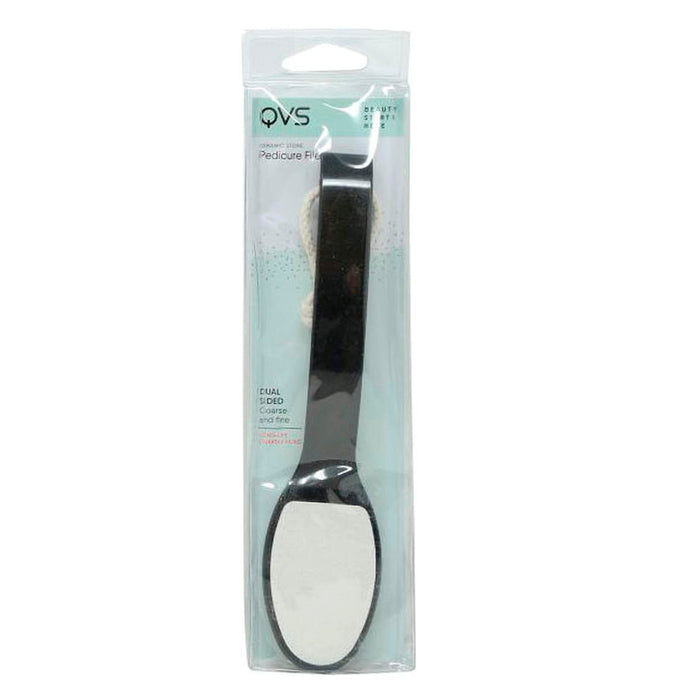 Lima Para Pedicura Qvs Perlado Negro
