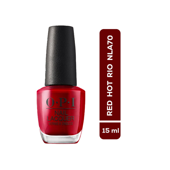 Esmalte De Uñas Opi Red Hot Rio Nla70 X 15ml