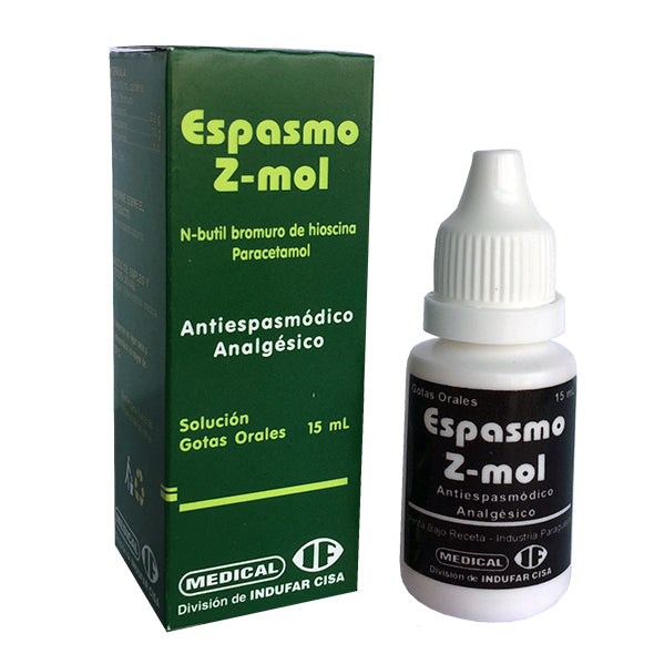 Espasmo Zmol Hioscina Paracetamol Gotas X 15ml