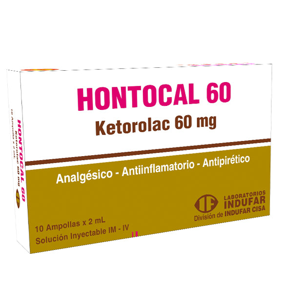 Hontocal Ketorolaco 60Mg Y 2ml X Ampolla