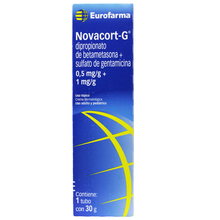 Novacort-G Betametasona 0.0005 Y Gentamicina Sulfato 0.001 Crema X 30g