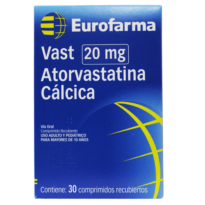 Vast Atorvastatina 20Mg X Comprimido
