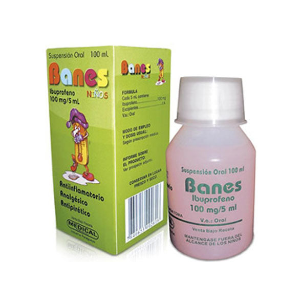 Banes 100Mg 5ml Susp X 100ml Ibuprofeno