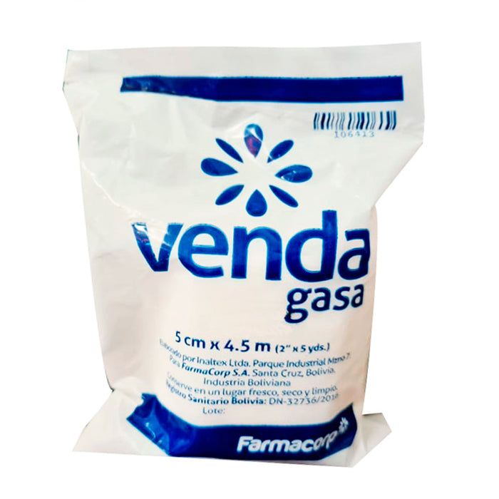 Venda Gasa Farmacorp 5Cmx4.5M X Unidad