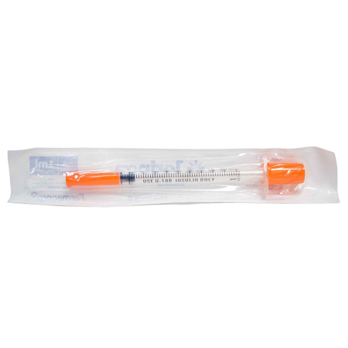Jeringa Insulina 1ml Con Aguja 29 Ultra Fina Farmacorp X Unidad