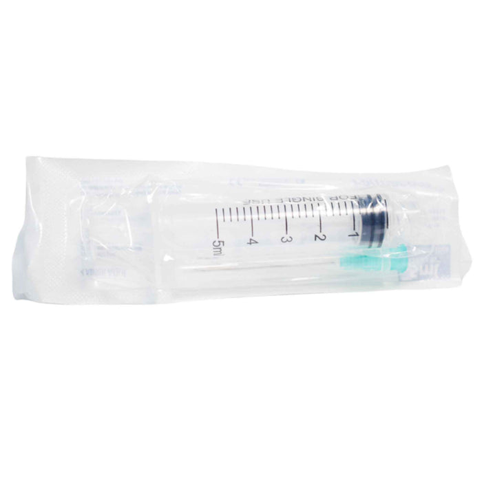Jeringa Descartable 5ml Con Aguja 21 X 1.5 Farmacorp X Unidad