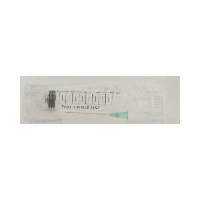 Jeringa Descartable 10Ml Con Aguja 21 X 1.5 Farmacorp X Unidad
