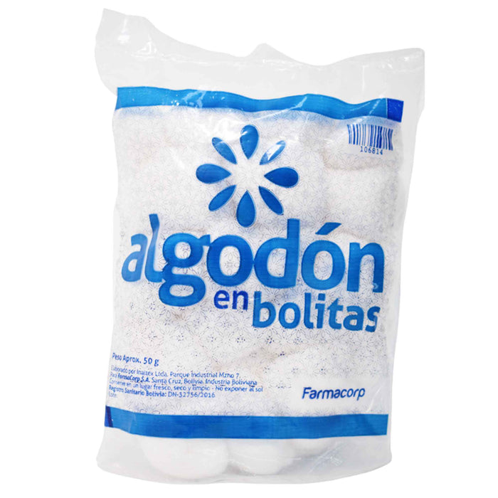 Algodon Bolita Farmacorp X 50g