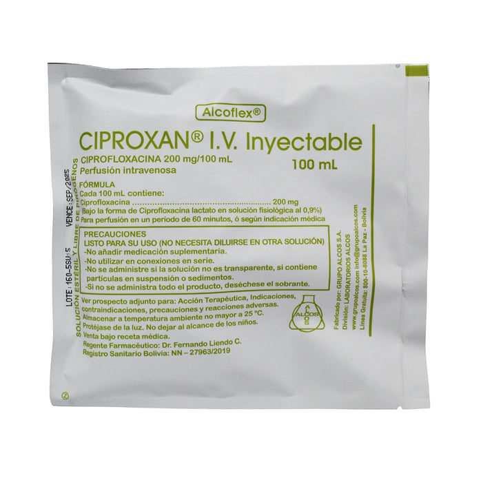 Ciproxan Ciprofloxacina 200Mg X 100ml