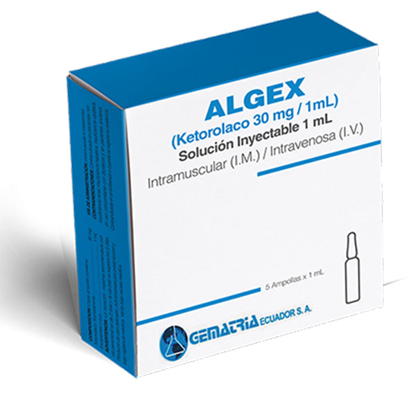 Algex Ketorolaco 30Mg Y 1ml X Ampolla