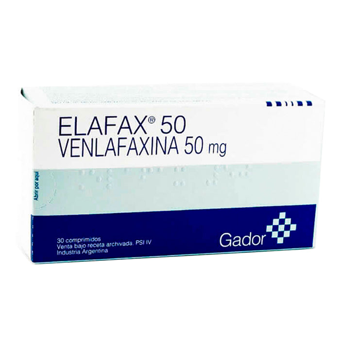 Elafax Venlafaxina 50Mg X Tableta