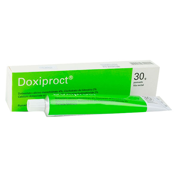 Doxiproct Pomada Dobesilato De Calcio 0.04 Y Lidocaina 0.02 X 30g