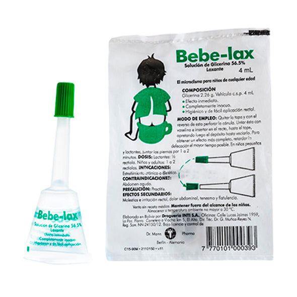 Bebe Lax 56.5 Glicerina X 4ml