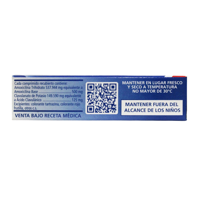 Amoxicris Duo 500Mg Amoxicilina 125Mg Ácido Clavulánico X Comprimido
