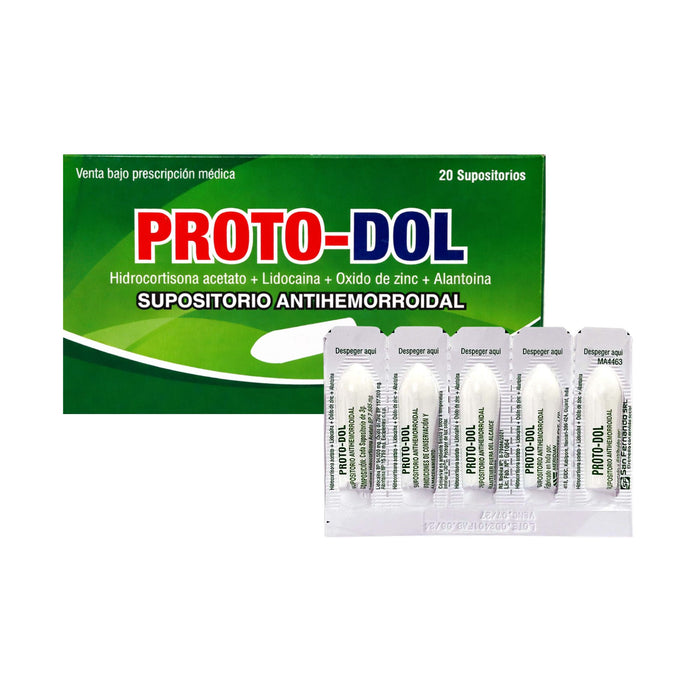 Proto-Dol Antihemorroidal X Supositorio
