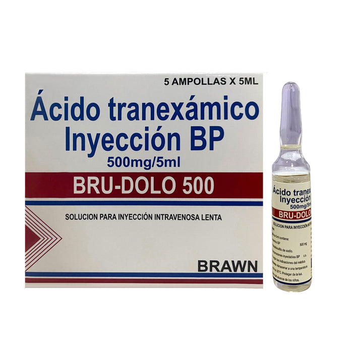 Bru-Dolo 500Mg Iv Acido Tranexámico X 1 Ampolla/5Ml