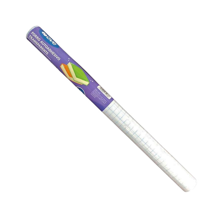 Forro Ove Autoadhesivo Transparente 0.45X3 Mt