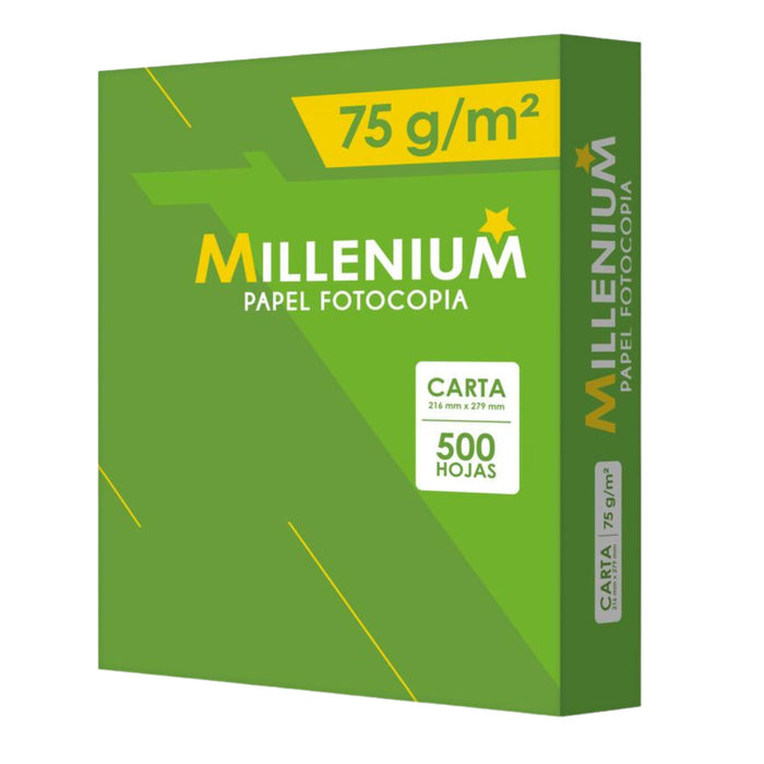 Papel Fotocopia Millenium Tamaño Carta X 500 Hojas