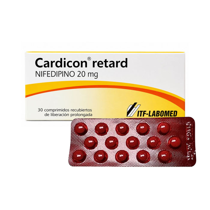 Cardicon Retard Nifedipino 20Mg X Comprimido