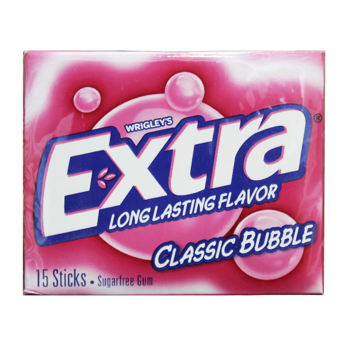 Extra Chicles Wrigleys Classic Bubble
