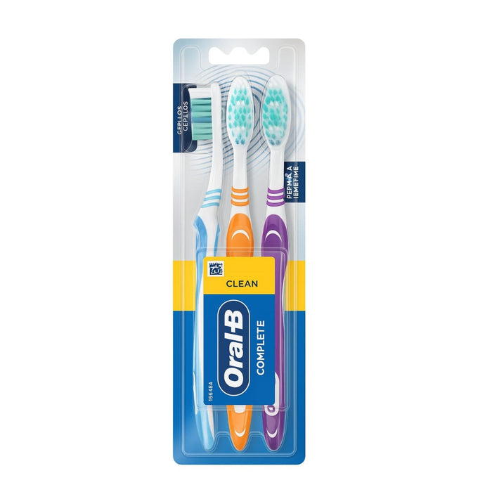 Oral B Pack Cepillo Dental Complete Suave X 3 Unidades