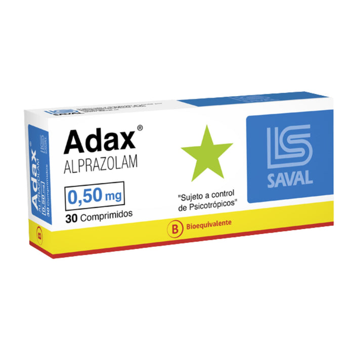 Adax 0.50Mg Alprazolam X Tableta