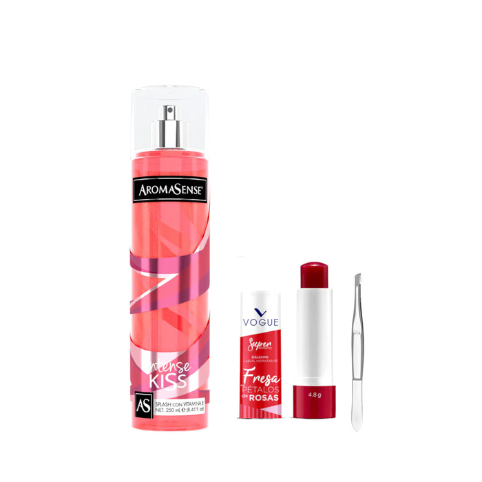 Pack Aromasense Intense Kiss 250 Ml+Pinza Beter+Balsamo Labial