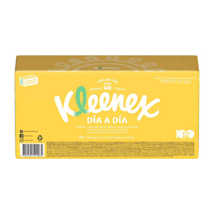 Pañuelo Kleenex Triple Hoja X 80 Unidades