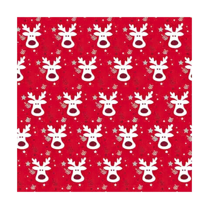 Atmosphera Papel De Regalo Navideno X 70Cm Rojo/Blanco