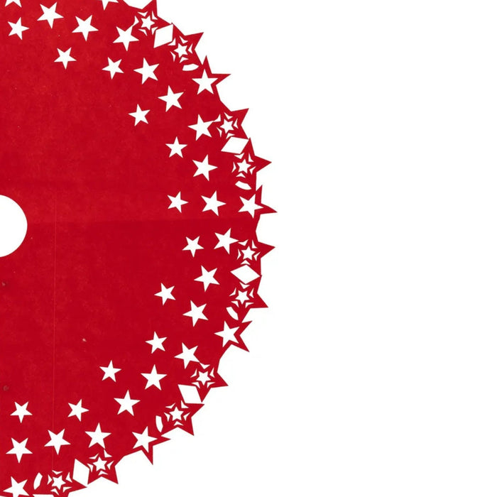 Atmosphera Tapete Arbol De Navidad X 100Cm Lona Rojo