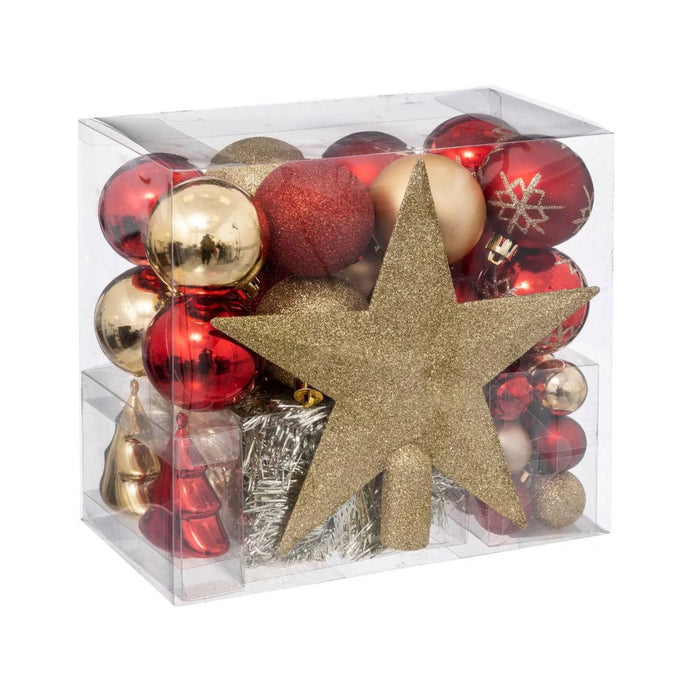Atmosphera Set 44 Bolas De Navidad Blanco/Plateado
