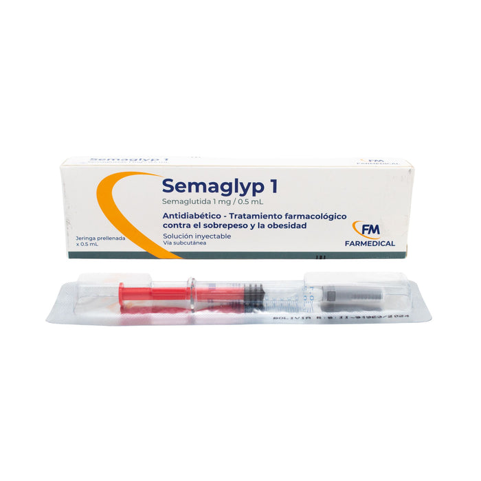 Semaglyp 1Mg Semaglutida Frio X Jeringa Prellenada/ 0.5Ml