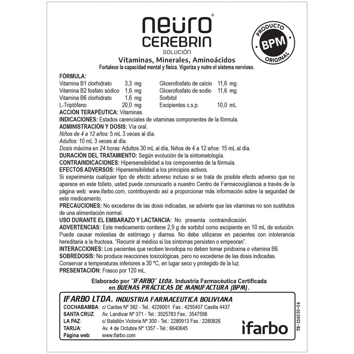 Neurocerebrin X 120Ml