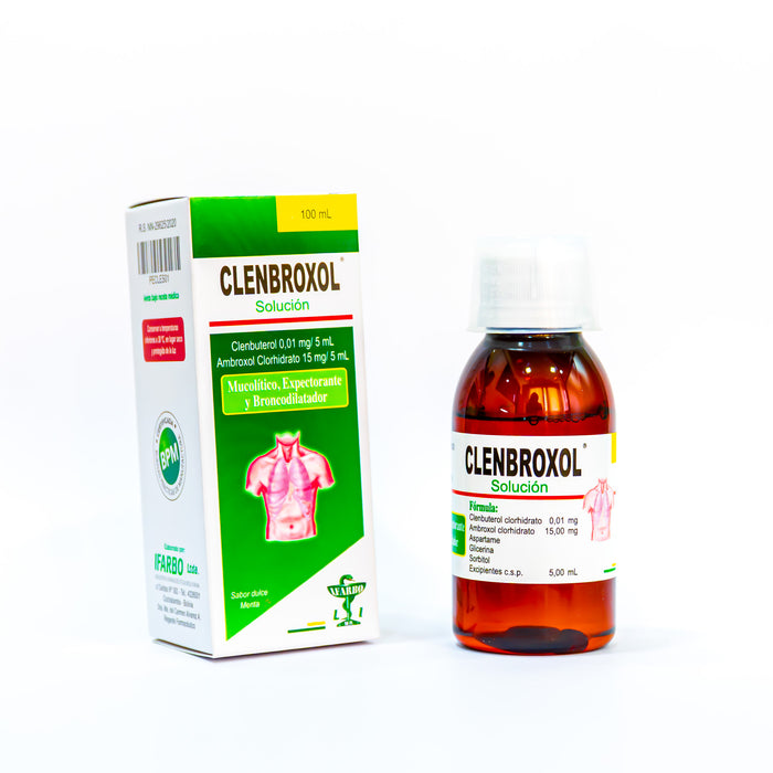 Clenbroxol Clenbuterol Ambroxol Solucion X 100ml