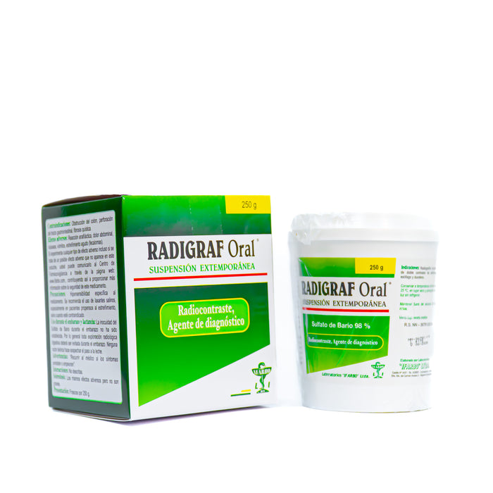 Radigraf Oral Sulfato De Bario 98% Suspension X 250g