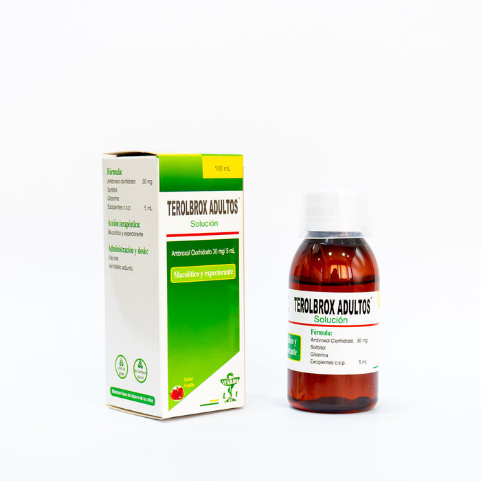 Terolbrox Adultos Ambroxol 30Mg 5ml Solucion X 100ml