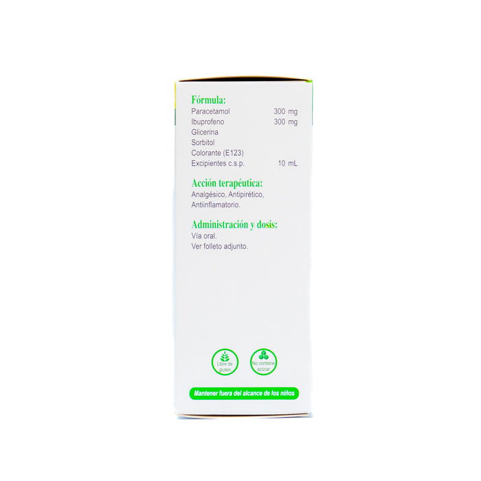 Acetamol Plus Forte Paracetamol Ibuprofeno X 100Ml